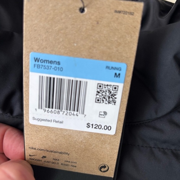 Nike Women's Therma-FIT Swift Running Vest Size Medium Black New - Picture 4 of 10